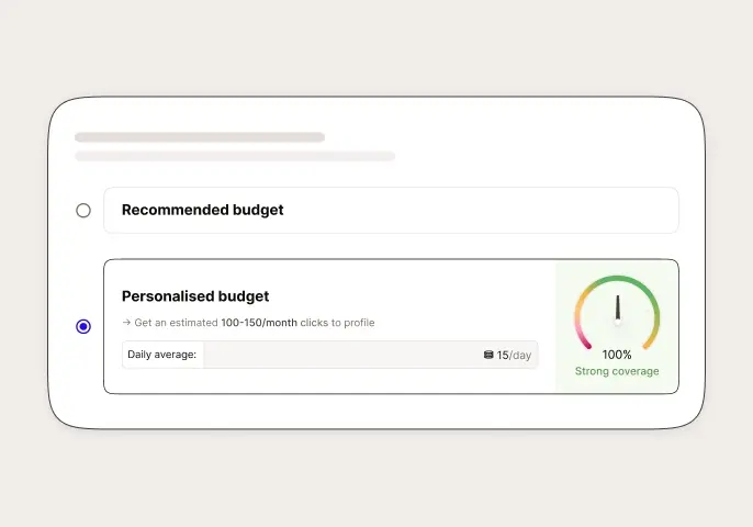 Illustrazione per la definizione del budget della campagna