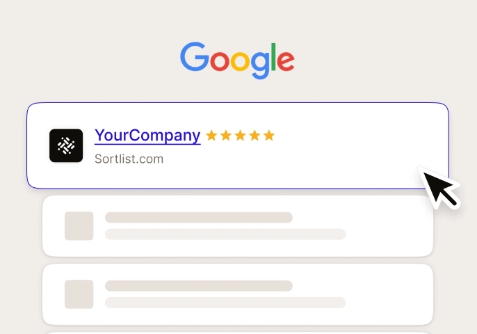 Illustrazione del posizionamento su Google